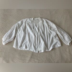 DOEN Jane Blouse in Salt - size Small